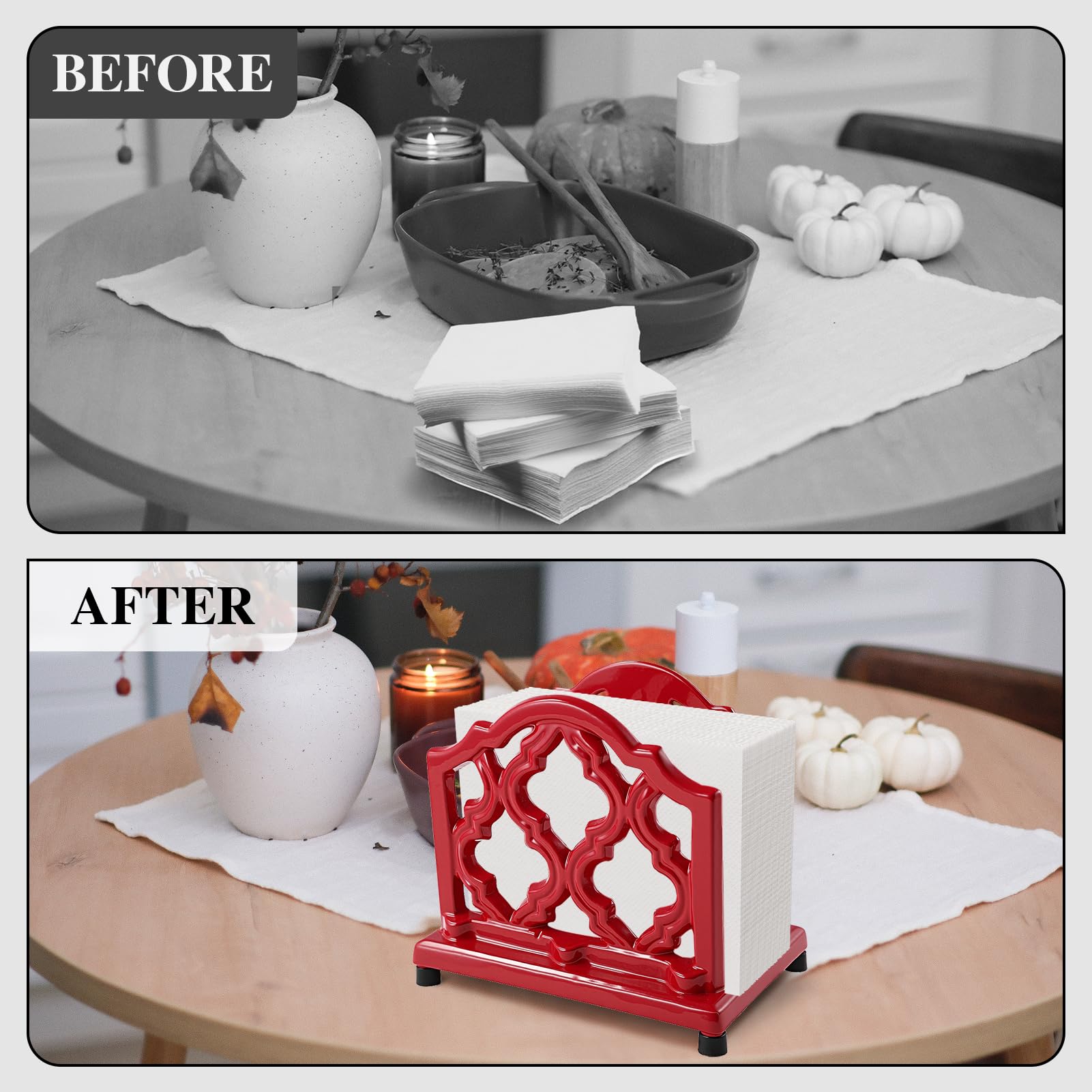 Amazon.co.jp: ヴィンテージ鋳鉄用ナプキンホルダーキッチン